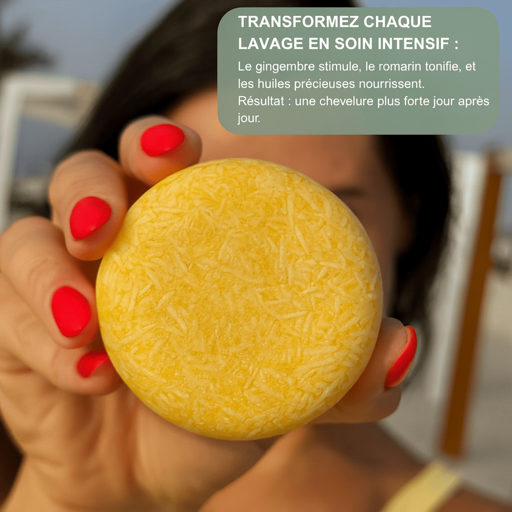 Shampoing solide anti - chute — stimule la repousse et renforce la racine - Yunae Beauty