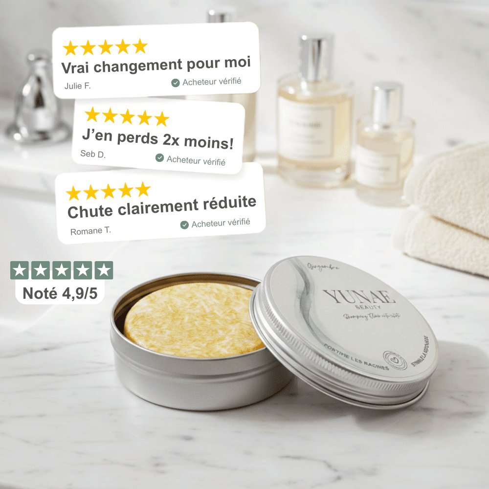 Shampoing Solide Anti - Chute — Élixir Concentré - Yunae Beauty