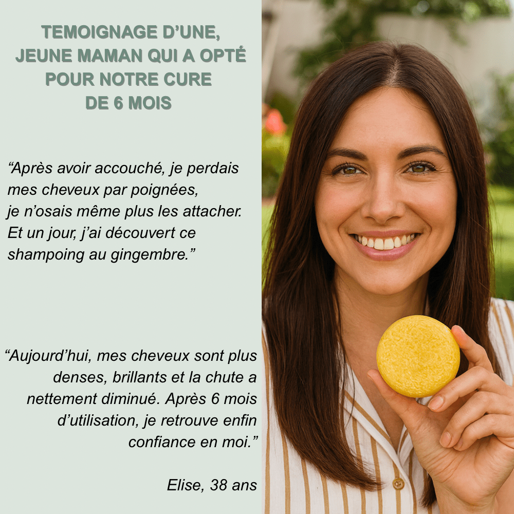 Shampoing solide anti - chute — stimule la repousse et renforce la racine - Yunae Beauty