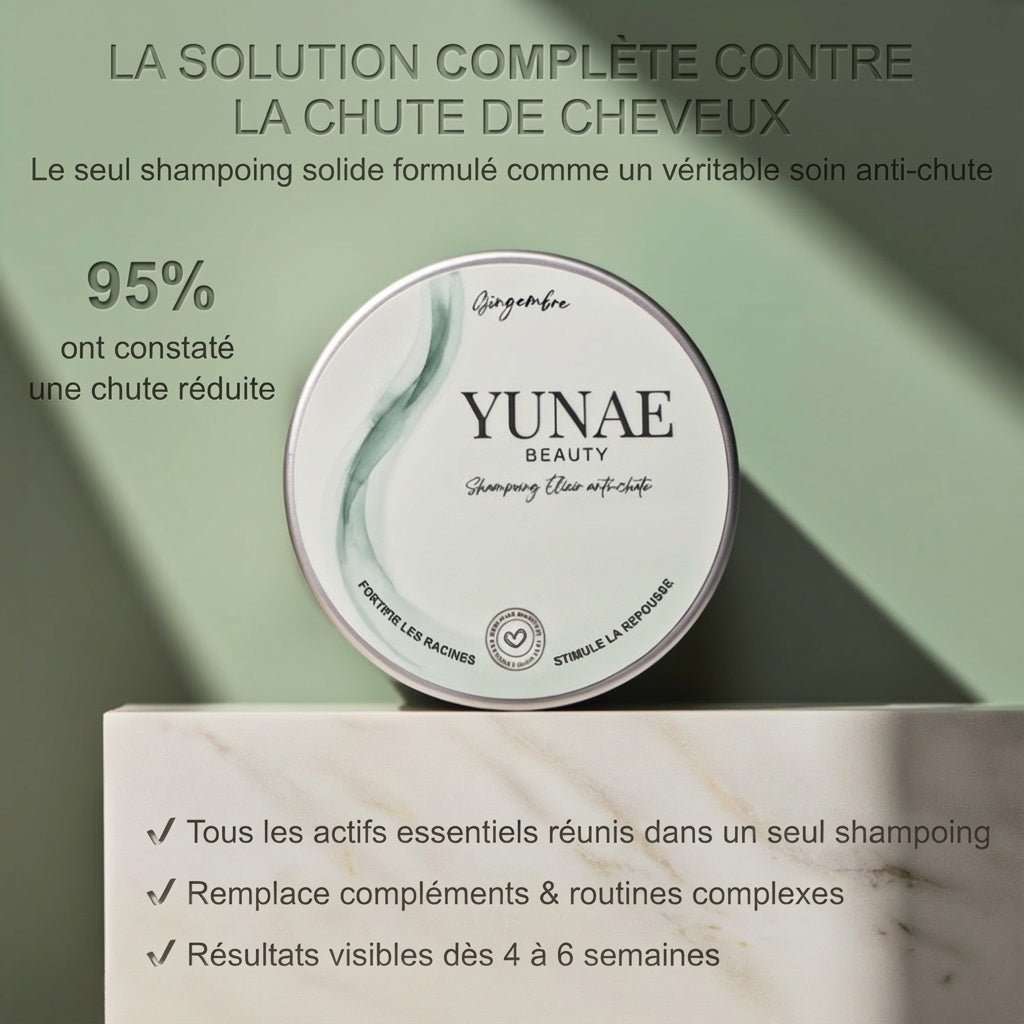 Shampoing Solide Anti - Chute — Élixir Concentré - Yunae Beauty